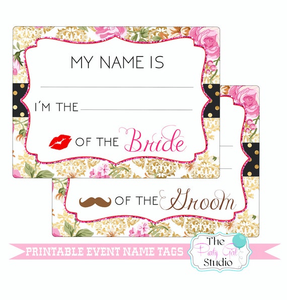 printable name tagseventweddingengagementparty