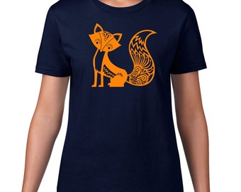 Fox Tshirt, Cute Fox Tee, Fox T Shirt, Forest Animal T Shirt, Woodland Critter, Whimsical Animal Tshirt, Ringspun Cotton, Mens Plus Size