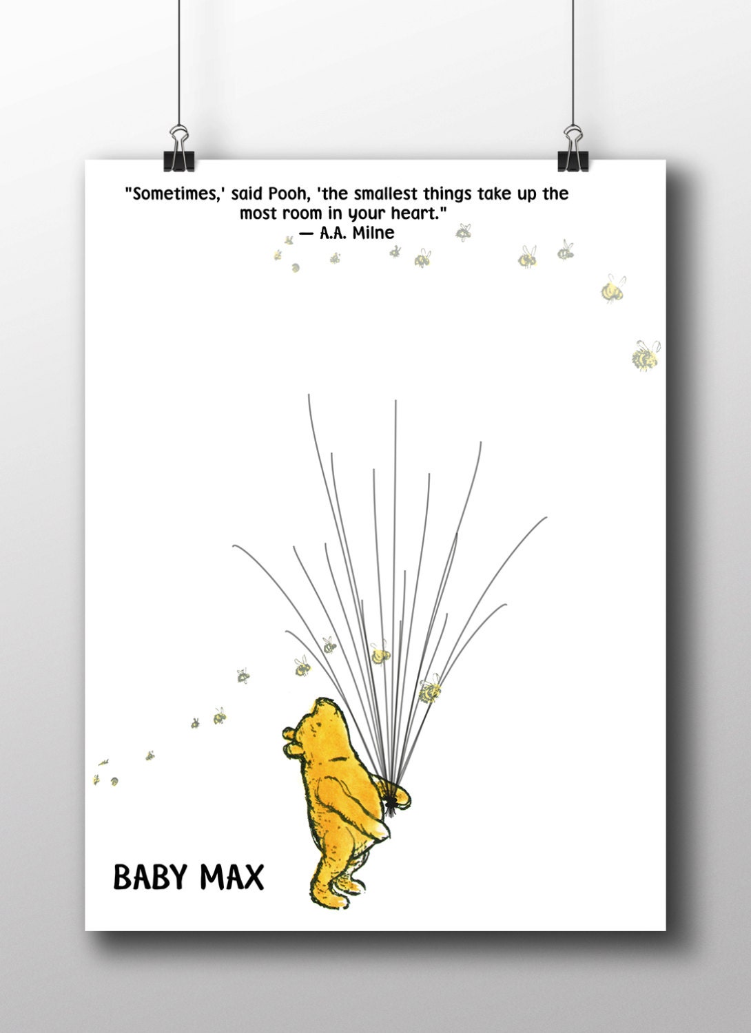Winnie The Pooh Baby Shower Guest Book by SerendipityPaperieUK