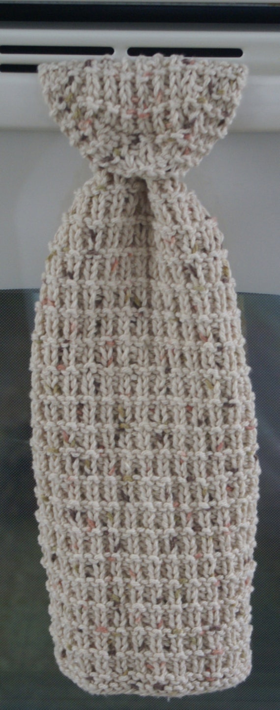 Hand Knit Hanging Kitchen Towel Pattern