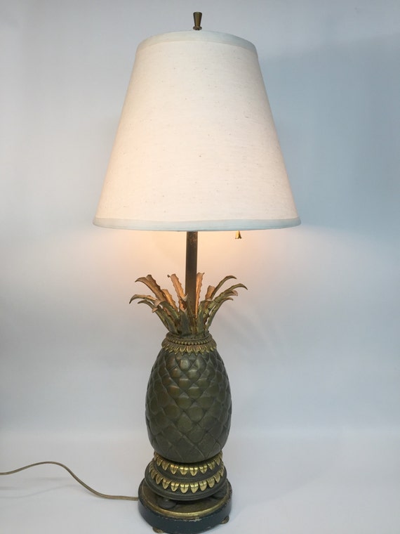Antique Pineapple Lamp Pineapple Lamp Brass by ModernArtifactDecor