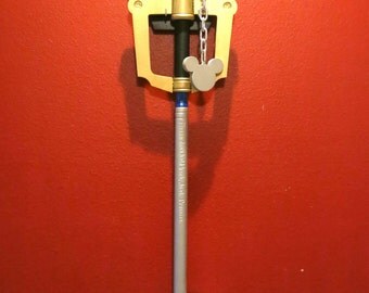 Deluxe Keyblade Bundle: Keyblade, Display Mount, Keychain and Custom Engraving! inspired by Kingdom Hearts
