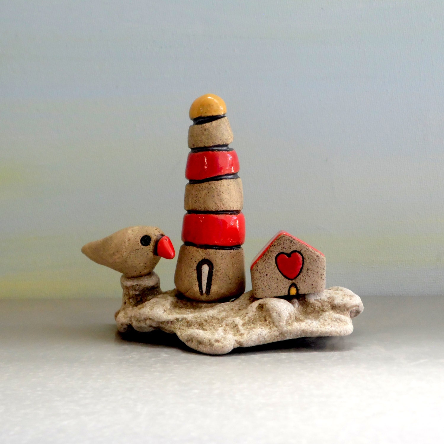 Ceramics Lighthouse decor Lighthouse art Handmade