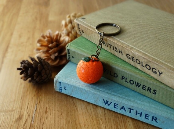 By the Shed Orange Fruit Keyring - Vegetable - Fruit - Sunshine, OJ 
