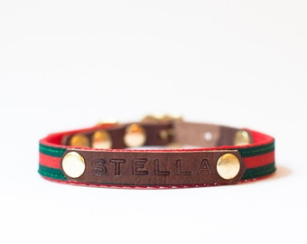 Stamped Leather Tag for Sucu Collars