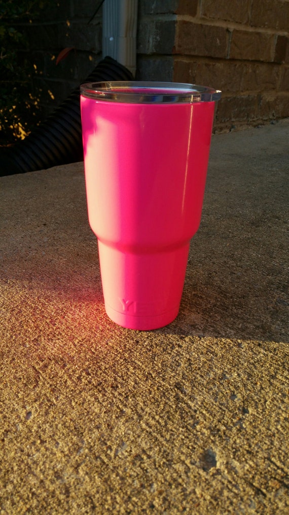 YETI Rambler 30oz and 20oz Powder Coat Hot Pink by ItsOhSewDarling