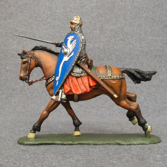 Knight Action Figures On Horseback Middle Ages 1/32 Scale Hand