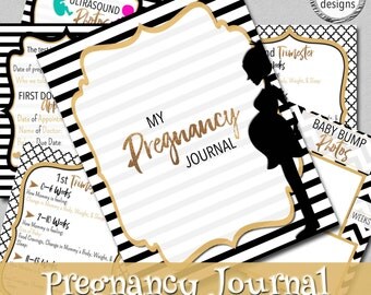 Pregnancy Journal - Instant Download, Pregnancy Scrapbook, Printable Pregnancy Journal