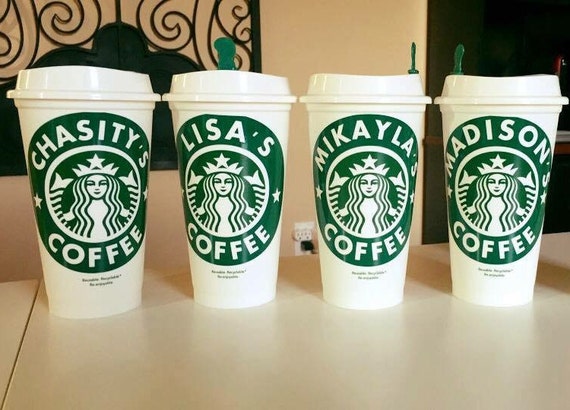 Starbucks Reusable Cups Personalized with name