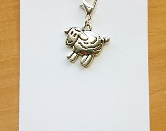 Sheep Progress Keeper, Knitting Marker, Crochet Stitch Marker, Removable Stitch marker, Zipper Pull for your Project Bag