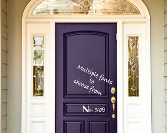 Door vinyl, house number, address, Vinyl, vinyl decal, vinyl decal, front door, door decor, door number decal, number decal,