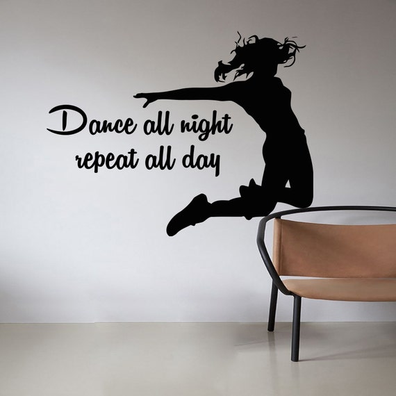 Dance Wall Decals Quotes Vinyl Decal Dancing Sticker by CozyDecal