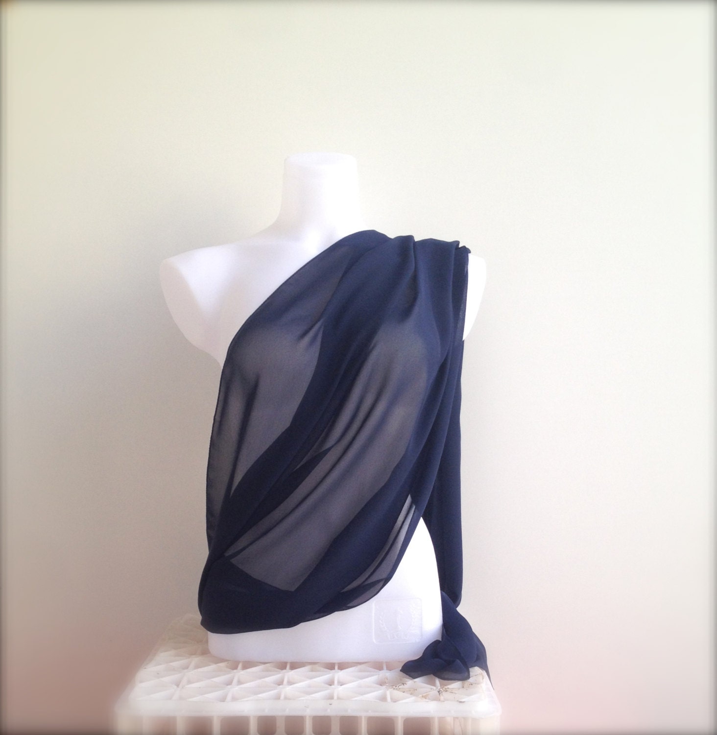 navy blue wedding shawl