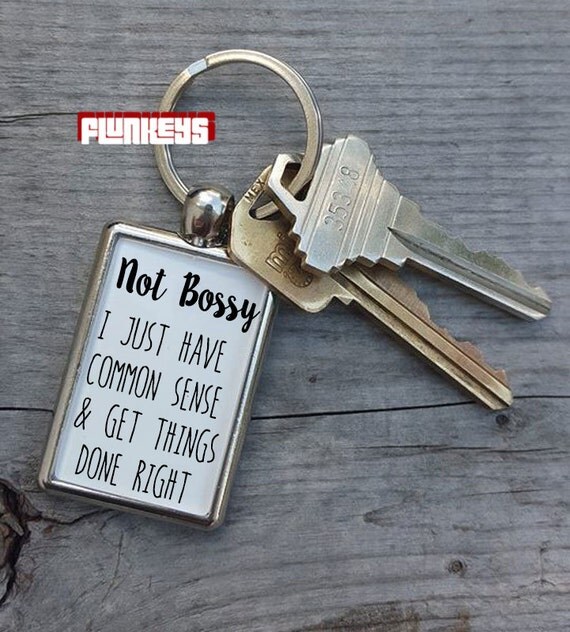 Boss Gift Funny Keychain Quote Keychain Sarcastic by Flunkeys