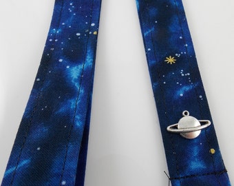 Celestial Lanyard Midnight Lanyard Teacher Lanyard Saturn Lanyard Moon Lanyard Star Lanyard Northern Lights Lanyard Celestial Key Ring
