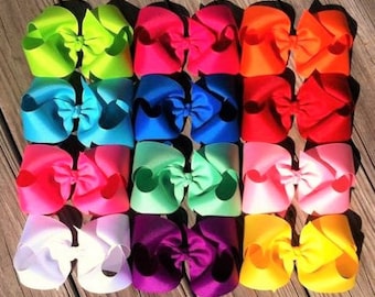 12 Piece 6 inch Hair Bow Set