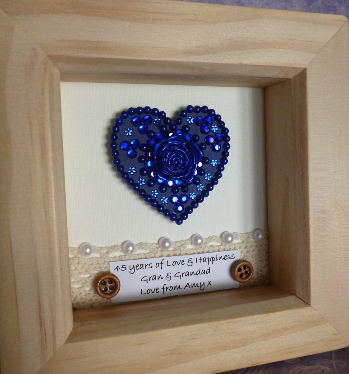 45th wedding anniversary gift 45th anniversary gift sapphire