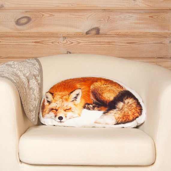 sleeping fox pillow