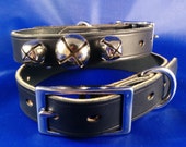 Standard Black Sleigh Bell Dog Collar