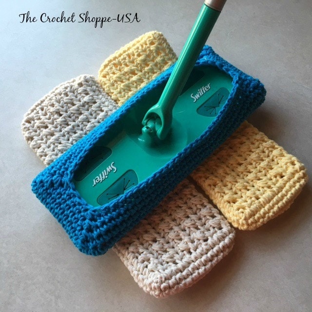 Crochet Swiffer Covers Reusable Swiffer Pads Set of 3 Made to