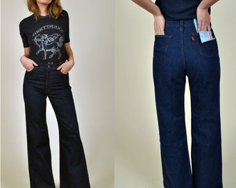 Smokestack Lightning Vintage unworn Levis High Waisted Bellbottom jeans