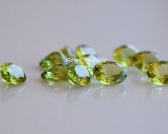 Peridot 8x6 mm Faceted Oval / Very Good Quality and Color / Price per piece.