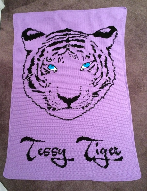 Tiger Blanket PATTERN ONLY