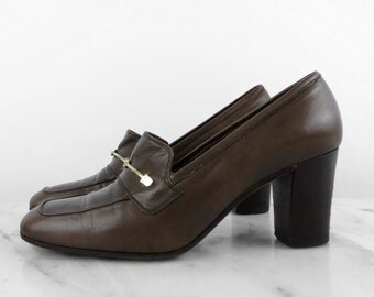 Yves Saint Laurent Velvet Leather Heels Black YSL Rive by COTIVE  