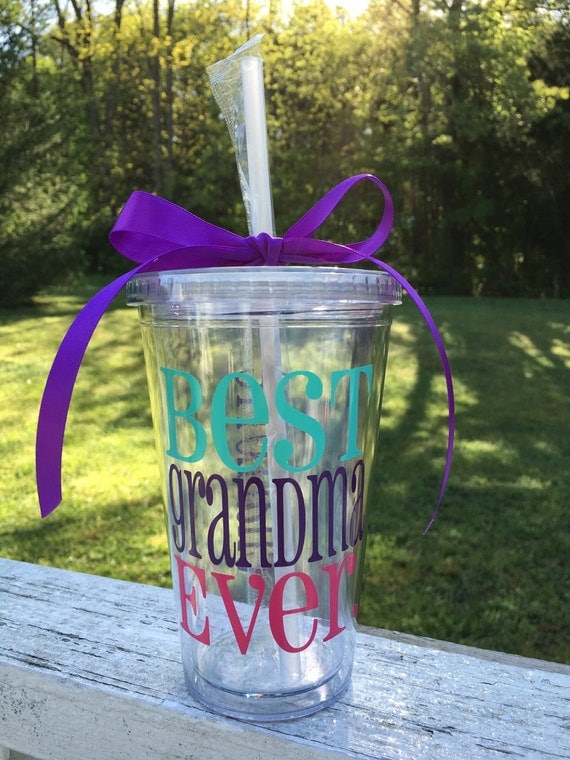 Best Grandma Cup Personalized Tumbler Acrylic Tumbler Cute