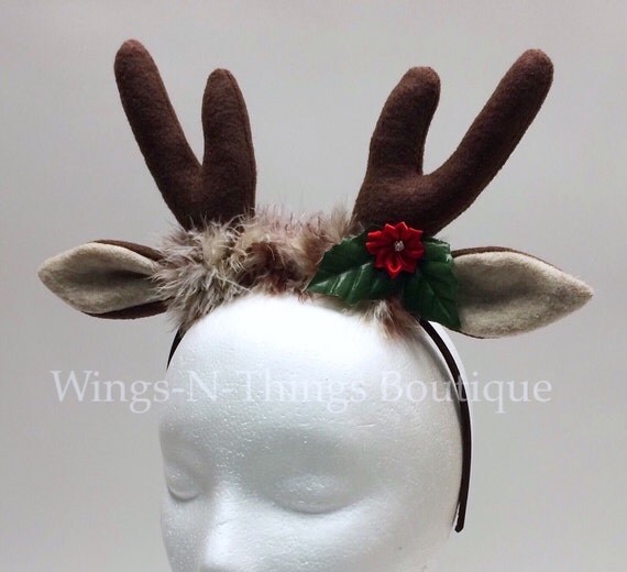 reindeer antler headband christmas costume accesssory gift reindeer antler headband christmas costume accesssory gift