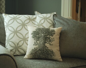 Tree Throw Pillow - Tree of Life - Nature Pillow - Nature Print - Home Decor - Decorative Pillow - Outdoors - Fall Pillow - Spring Pillow