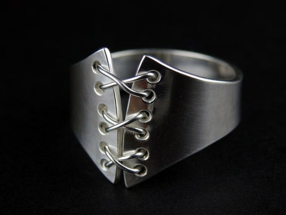 Sterling SIlver Corset Ring
