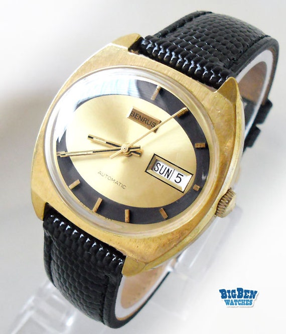 Men's Vintage BENRUS CLASSIC AUTOMATIC Watch with by BigBenWatches
