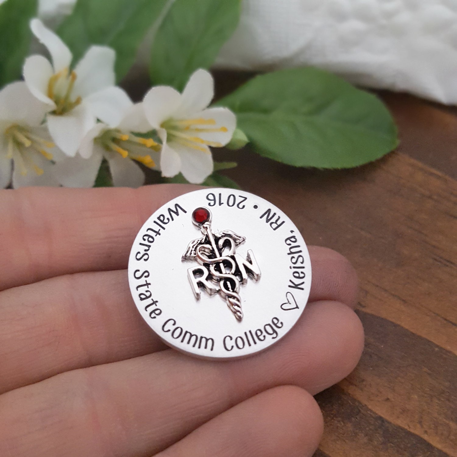 Nursing Pin For Pinning Ceremony Personalized Nurse Pin