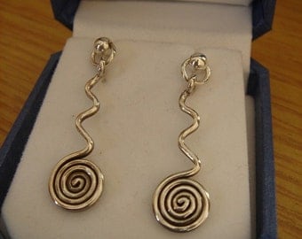 925 spiral earrings, very fancy!