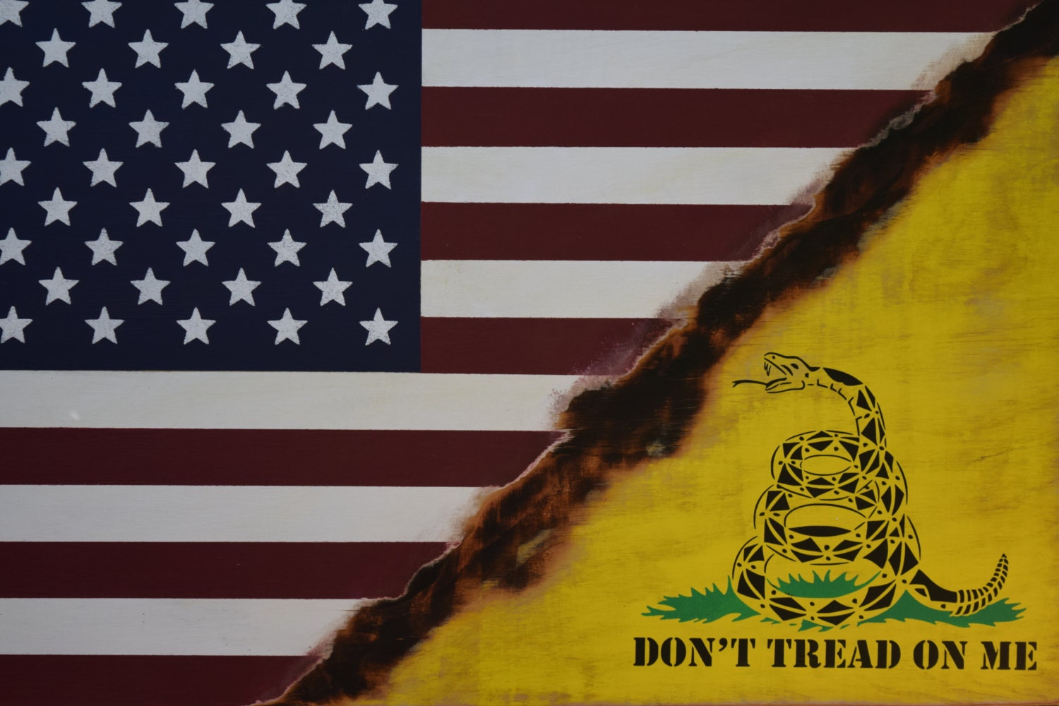 American Flag Don't Tread On Me Flag Gadsden Flag