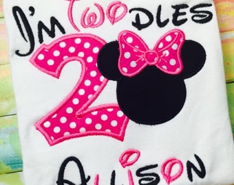 Minnie Mouse Birthday Shirt - Personalized