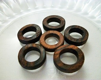 6 Large Hole Hair Beads, Wood Dread Bead, Wooden Dreadlock Jewelry, Dreadlocks, Big Hole Loc Bead, Dread Beads, Hair Jewellery