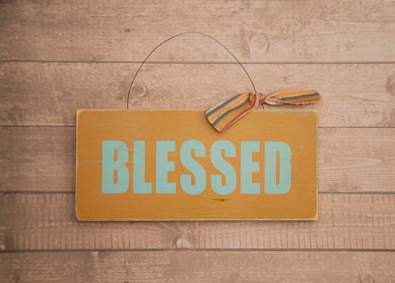 Blessed Sign by KreationS4Him on Etsy