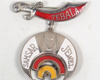 Sword "Tripoli", Sphinx Head with "Samsar Jewel' on Crescent Moon Pin