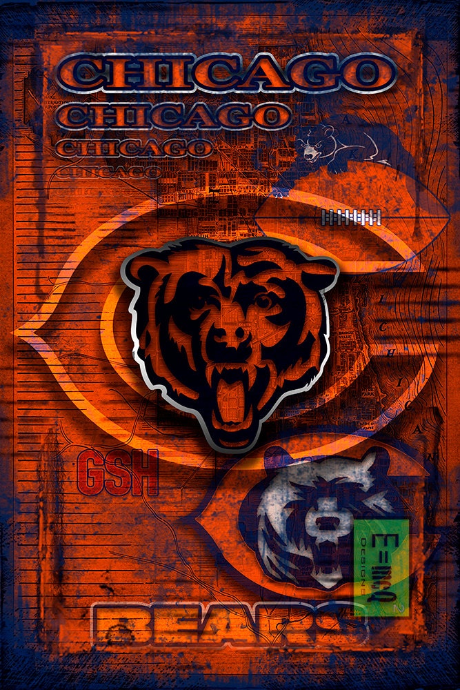 Chicago bears poster