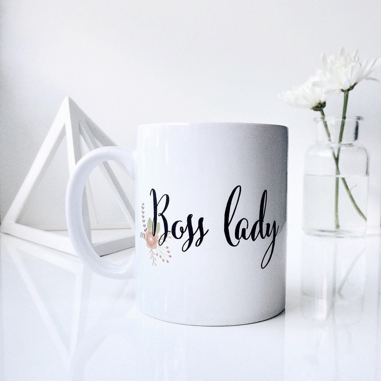 Boss Lady Mug floral Printed