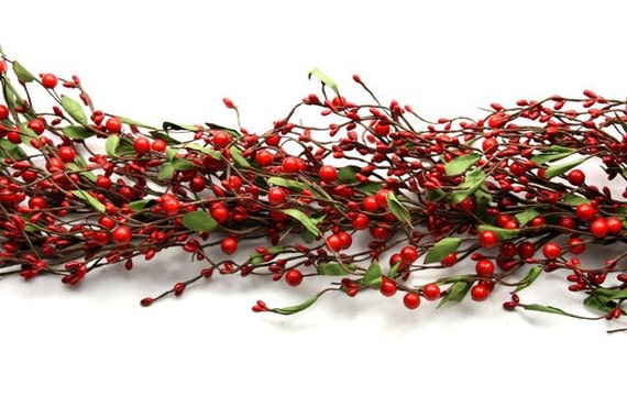 valentine garland red pip berry garland mixed berry valentine garland red pip berry garland mixed berry