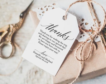Thank You Tag, Wedding Thank You Tags, Gift Tags, Wedding Favor, Thank You Printable, Wedding Printable, PDF Instant Download #BPB310_32
