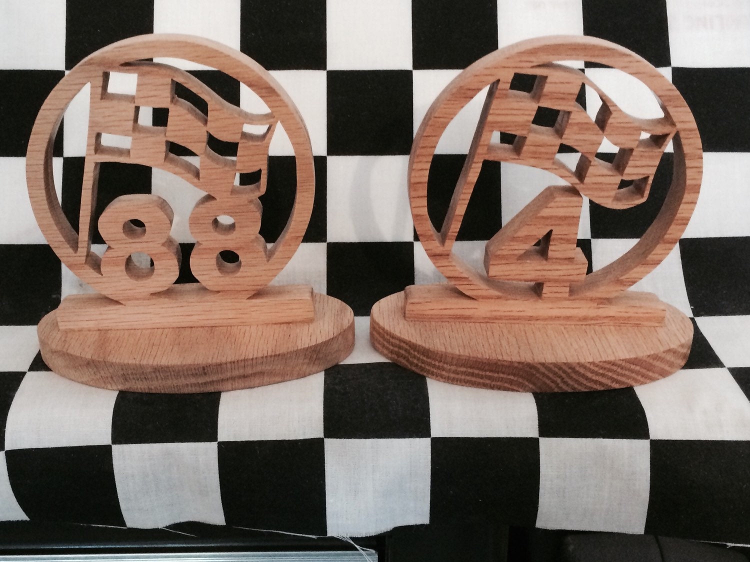 Checkered Flag & Number