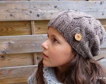 Twisted hat (dark grey)