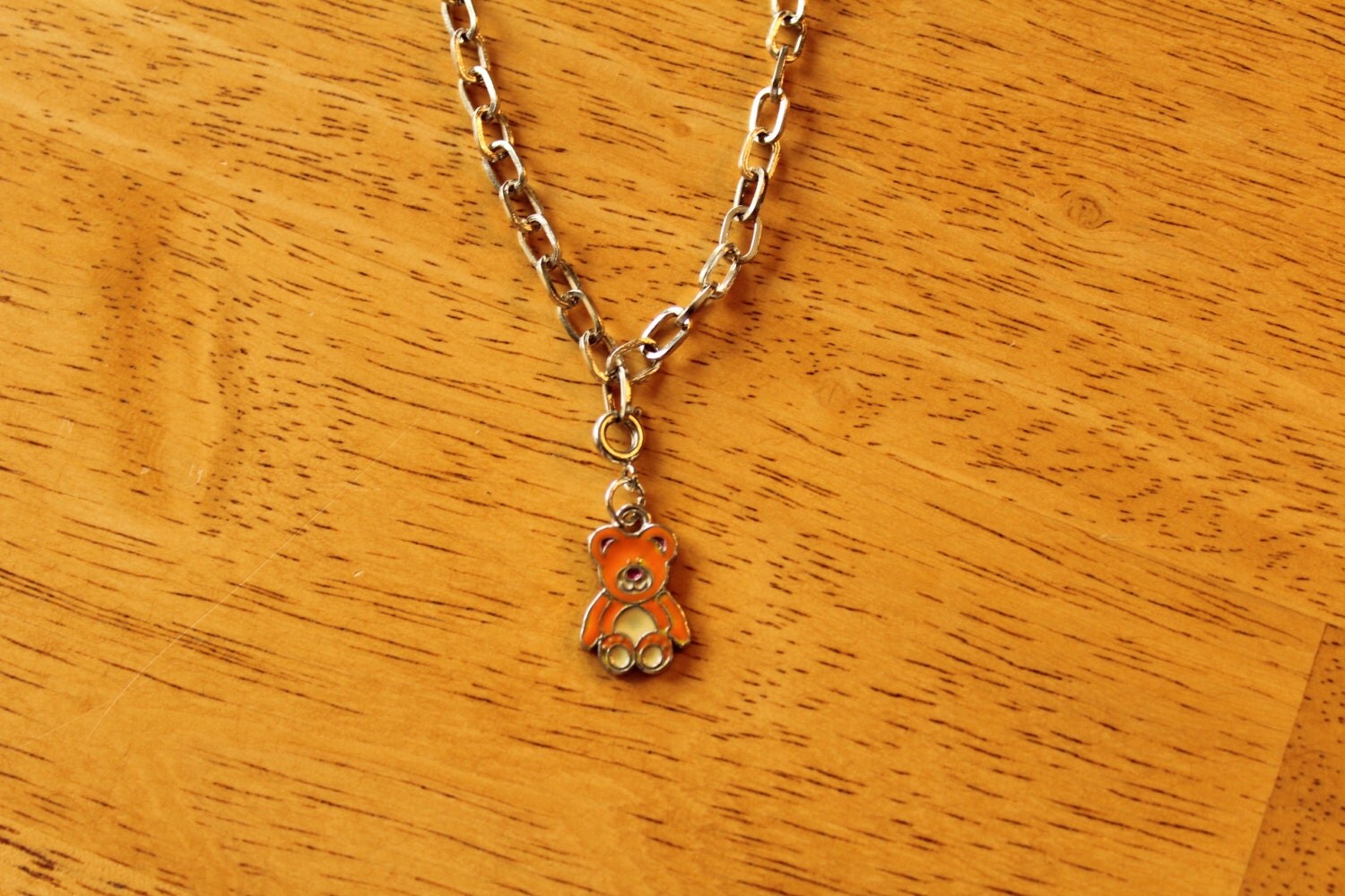 nostalgia bear necklace