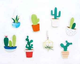 Cactus Magnets • Decorative Magnets • Succulent Magnets • Refrigerator magnet, fridge magnet, cute magnet