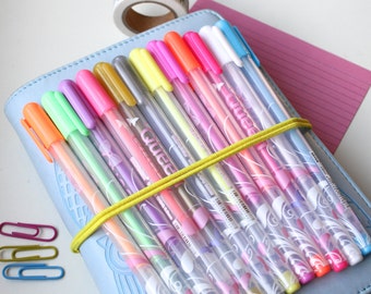 Planner Candy Gel Pens/ 12 Pastel Bright Chalk Pens/ School Student Stationary/ Planner supplies