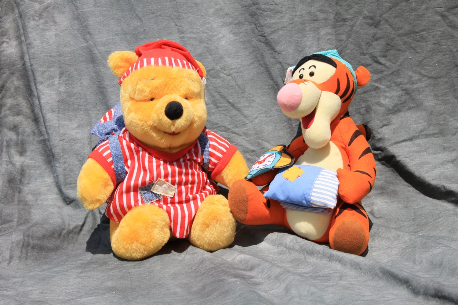 Vintage Bedtime Tigger and Bedtime Winnie the Pooh Mattel